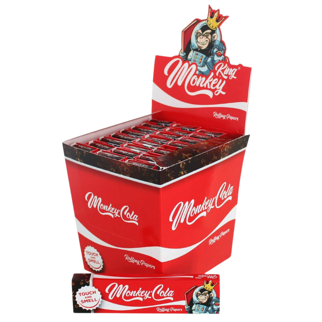 Monkey King Red Cola Smell Unbleached Rolling Papers with Tips